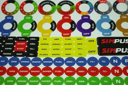 SIMPUSH SIM Racing Sticker Decals